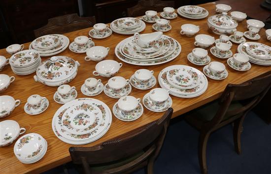 A 109 piece Wedgwood Eastern Flowers dinner service